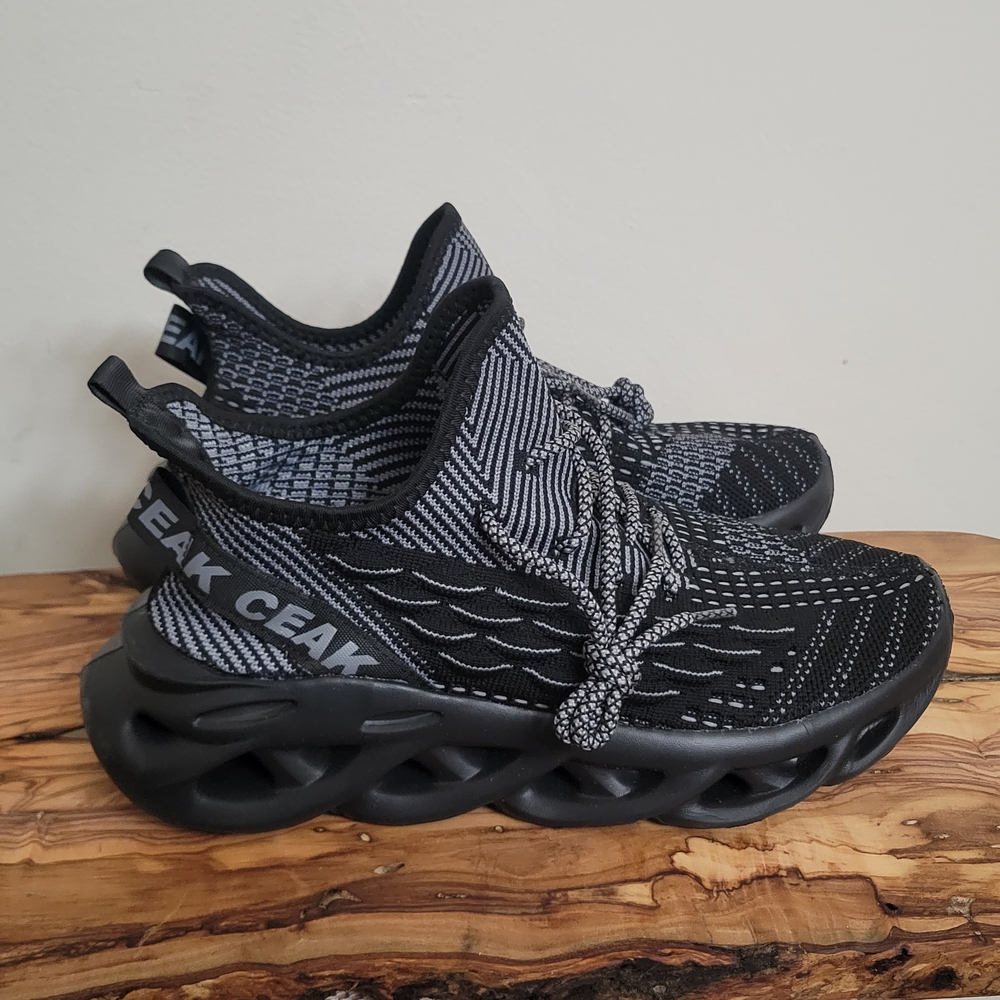 Black and Gray Athletic Sneakers